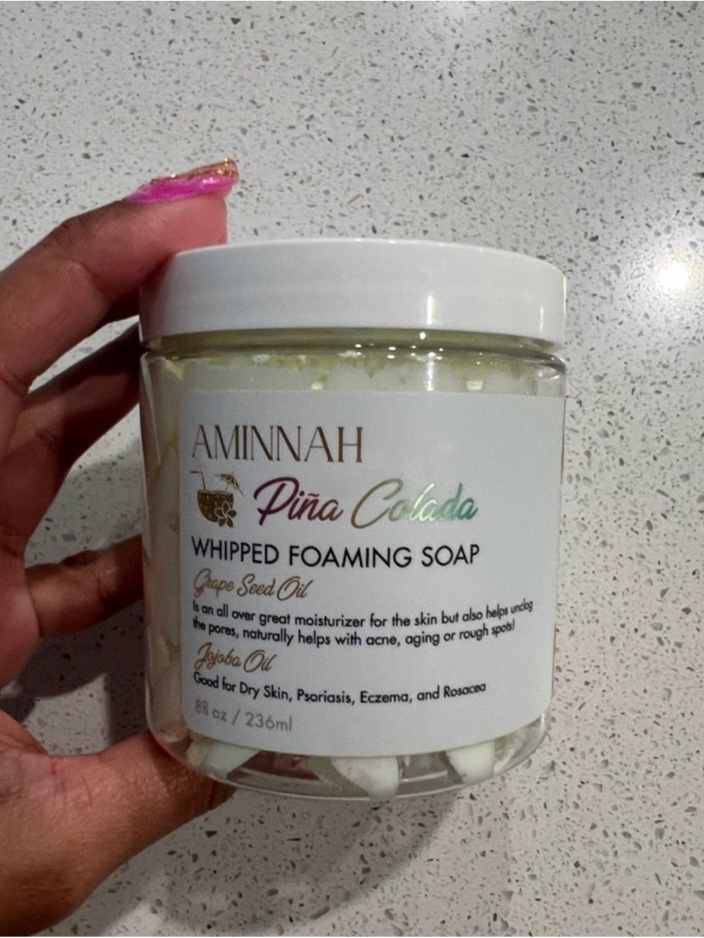 5/$35 NWT Aminnah Piña Colada Whipped Foaming Soap